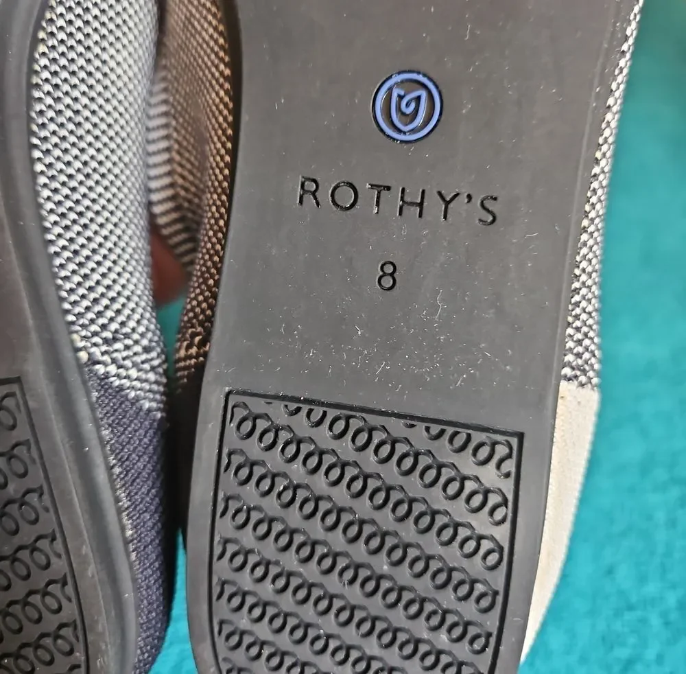 Rothy's The Flat In Round Toe Buffalo Plaid  Size 8 Women